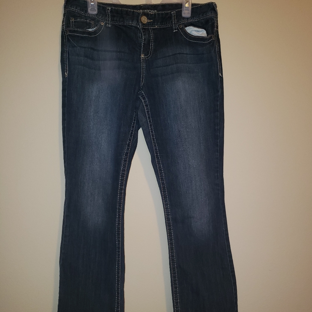 Maurices 13/14 short - dark wash jeans